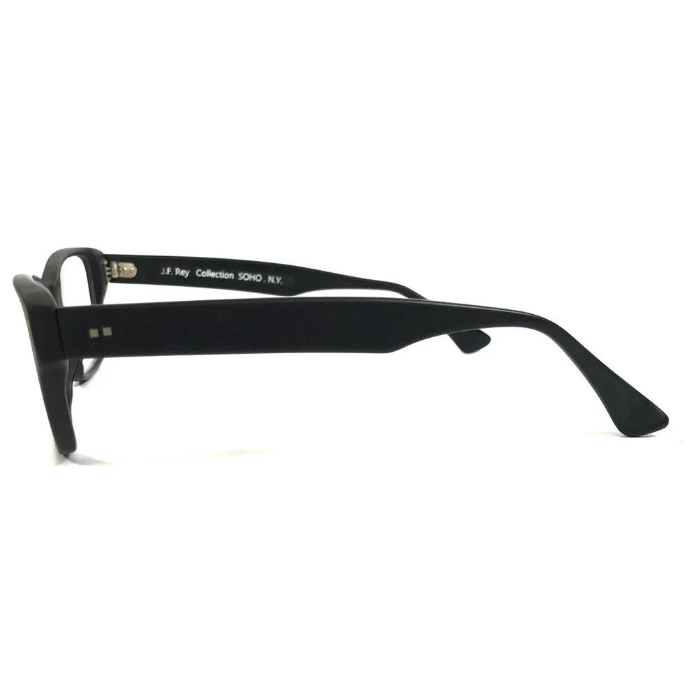 J.F. Rey Eyeglasses Frames COLE 0505 Matte Black Rectangle Full Rim 50-18-140